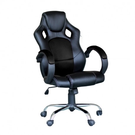 Silla Gaming Ejecutiva Giratoria Altura ajustable Oficina Escritorio con Diseño ergonómico Respaldo alto Reposabrazos Tapizad