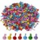 ofoen 500 piezas Mini de encuadernadores, 5 mm Multicolor redondo Brad papel Craft estampación scrapbooking DIY herramienta