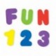 ZZM Juego de 36 piezas de mariposas alfanuméricas para baño, puzzle de goma EVA suave para niños, juguetes de bebé, juguete p