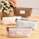 Kanggest 4Pcs Estilo Pastoral Caja de Lápiz de Lona Floral para Niños Escuela Papelería Fuentes de Oficina Bolso Cosmético o 