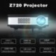 Excelvan Z720 - Proyector LED 1080P 3300 Lúmenes,128 x 768,Proyeccion 30"-145",Intefaz HDMI, VGA, USB, AV, SD, Soporta Comput