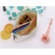 Kanggest Moda Lona Estuches de Lápiz de Modelo Azul Impreso ​​para Niños Bolso del Lápiz de la Cremallera Bolso Cosmético Fue
