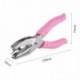 Zhi Jin rosa mano Hole Puncher resistente perforadora de papel alicates 20 hojas Capacidad Escuela Oficina herramienta Set, c