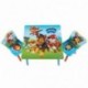 Paw Patrol Conjunto Infantil de Mesa y Dos Sillas, Madera,, 63x63x52.5 cm