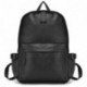 OURBAG Hombres Vendimia Cuero Mochila Mochila Ordenador portátil Cartera Mochila Bolsa de viaje Negro