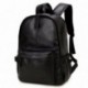 OURBAG Hombres Vendimia Cuero Mochila Mochila Ordenador portátil Cartera Mochila Bolsa de viaje Negro