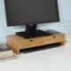 SoBuy FRG198-N, Pantalla Soporte para Monitor, Soporte de Sobremesa,bambú, Ergonómico para Universal Monitor,ES