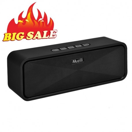 Altavoz Bluetooth muzili Portable Outdoor Car Stereo Subwoofer Altavoz con Manos Libres/3,5 mm AUX Port/U Disk/TF Card Slot