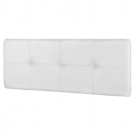 HomeSouth - Cabecero Cama Matrimonio tapizado en símil Piel Color Blanco, Cabezal Modelo Deva, Medidas: 160 x 50 x 3,5 cm de 