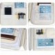 JAKAGO Portafolio Carpeta de presentación comercial padfolio inteligente Carpeta A4 Folio Impermeable documento Organizador P