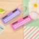 Ruikey Creative 10 cm Mini regla de plástico LCD Display Digital Calculator 2 en 1 portátil portátil de la calculadora de los