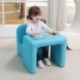 Mesa y silla para niños Emall multifunción con diseño de cara sonriente para niños y niñas azul azul