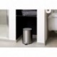 Bamodi Cubo de Basura con Pedal Premium Pequeñas papeleras de baño, Aseo u Oficina - 3L - Papelera de baño de Acero Inoxidabl