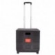 DXP Carretilla de las compras del cajón plegable hasta 35 kg contenedor con ruedas negro con tapa 