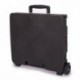 DXP Carretilla de las compras del cajón plegable hasta 35 kg contenedor con ruedas negro con tapa 