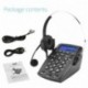DIGITNOW! Teléfono Fijo - Call Center Teléfono con Auriculares Manos Libres, teléfono con Cable Incorporado en la Pantalla de