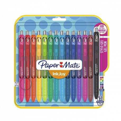 Bolígrafo de gel Paper Mate InkJoy, color Assorted Pack of 14