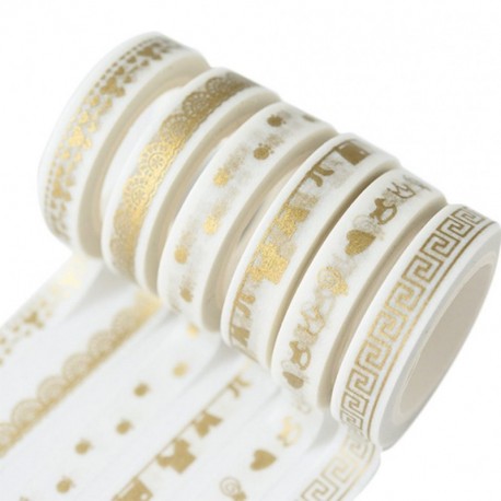 westeng 10 Washi rollos de cinta adhesiva decorativa cinta adhesiva adhesivos cinta adhesiva de papel Scrapbooking DIY Craft