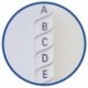 Oxford Lagoon - Pack de 10 índices alfabéticos con espiral y tapa plástico, 11 x 17 cm