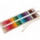 Abaría - Bolsa de lápiz de colores, mediana estuche enrollable 72 lápices, portalápices de lona, organizador para arte, parís