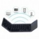 Plegable Bluetooth Teclado con TouchPad, aurtec batería portátil inalámbrico Mini Teclado para PC Tablet, Samsung, Android, i