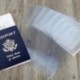 Kesote Claro Transparente Viajar Pasaporte Funda Cubierta de Plástico, Paquete de 5