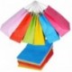 30pcs Bolsas Papel Kraft Multicolor con Asas para Regalos Navidad Fiesta Compras Alimentos 21 * 15 * 8cm 6 colores