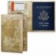 kwmobile Funda para pasaporte - Cubierta de [cuero sintético] para pasaporte DNI - Estuche con [ranuras para tarjetas] y dise