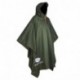 Anyoo Poncho de Lluvia Reusable de Ripstop transpirante Ligero a Prueba de Agua Multiuso Impermeable con Capucha de Lona de T