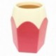 Laat Portalápices con forma de lápiz – Organizador para la oficina y el hogar 10,5 x 7,5cm rojo