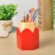 Laat Portalápices con forma de lápiz – Organizador para la oficina y el hogar 10,5 x 7,5cm rojo