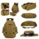 Selighting Mochila Táctica Impermeable 40L Mochilas Hombre Militares MOLLE de 900D Nylon con Múltiples Bolsillos para Senderi
