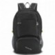 SueH Design Mochila de 30L Resistente al Agua, Mochila Plegable y Ligera, Negro