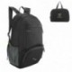 SueH Design Mochila de 30L Resistente al Agua, Mochila Plegable y Ligera, Negro