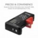 Comprobador de pilas, Preciva Battery Tester digital profesional para AAA, AA, C, D, 1.5V, batería de 9V y pilas de botón,Pre