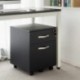 SONGMICS Archivador para Oficina Cajonera De Madera con 2 Cajones con Ruedas MDF 44 x 40 x 54,5 cm LCD22B