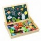 TONZE Pizarra Magnética Niños Rompecabezas Madera Pizarras Infantil Montessori Juguetes Puzzle de Madera Tablero de Dibujo de