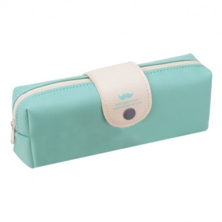 nikgic Student lápiz Pen bolsa de la moneda Make Up Case Funda con zip HASP, color verde