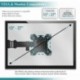 PUTORSEN® Soporte de Tres Brazo de Escritorio Ajustable, para Pantalla de Monitor de TV, LCD y computadora de13-27", con Capa