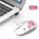 tenmos M101 ratón inalámbrico 2,4 G Cute Silent ratón óptico de viaje con USB receptor para portátil/PC/portátil/ordenado,DPI