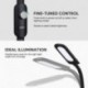 AUKEY Lámpara de Pie LED 12W Regulable con Brillo Ajustable y 3 Colores de Luz, Cuello Flexible y Cuidado de Ojos, para Salón