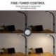 AUKEY Lámpara de Pie LED 12W Regulable con Brillo Ajustable y 3 Colores de Luz, Cuello Flexible y Cuidado de Ojos, para Salón