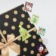 Hosaire 280x Etiquetas de papel etiqueta de Navidad nuevo paquete de regalo pegatinas de sellado para cookie Candy nueces paq
