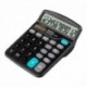 MPTECK @ Calculadora Básica Sobremesa Escritorio 12 dígitos Pantalla grande Diseño Compacto Portátilnegro electrónico calcula