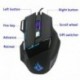 QueenDer Ratón Gaming Versión Ratones Gaming Profesional con Cable USB Gaming Mouse Óptico, 4 dpi Adjustables y 7 Botón Compa