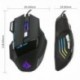 QueenDer Ratón Gaming Versión Ratones Gaming Profesional con Cable USB Gaming Mouse Óptico, 4 dpi Adjustables y 7 Botón Compa