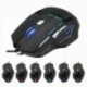 QueenDer Ratón Gaming Versión Ratones Gaming Profesional con Cable USB Gaming Mouse Óptico, 4 dpi Adjustables y 7 Botón Compa
