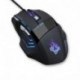 QueenDer Ratón Gaming Versión Ratones Gaming Profesional con Cable USB Gaming Mouse Óptico, 4 dpi Adjustables y 7 Botón Compa
