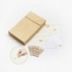 24 Bolsas de papel kraft marrón de alta calidad | Bolsa para regalos con tarjetas y pinzas de madera ideal para bodas, cumple