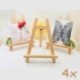 JZK 4 x Mesa soporte para caballete de madera pequeña para A3 A4 A5 A6 pizarra muestra de la boda impresiones fiesta de cumpl